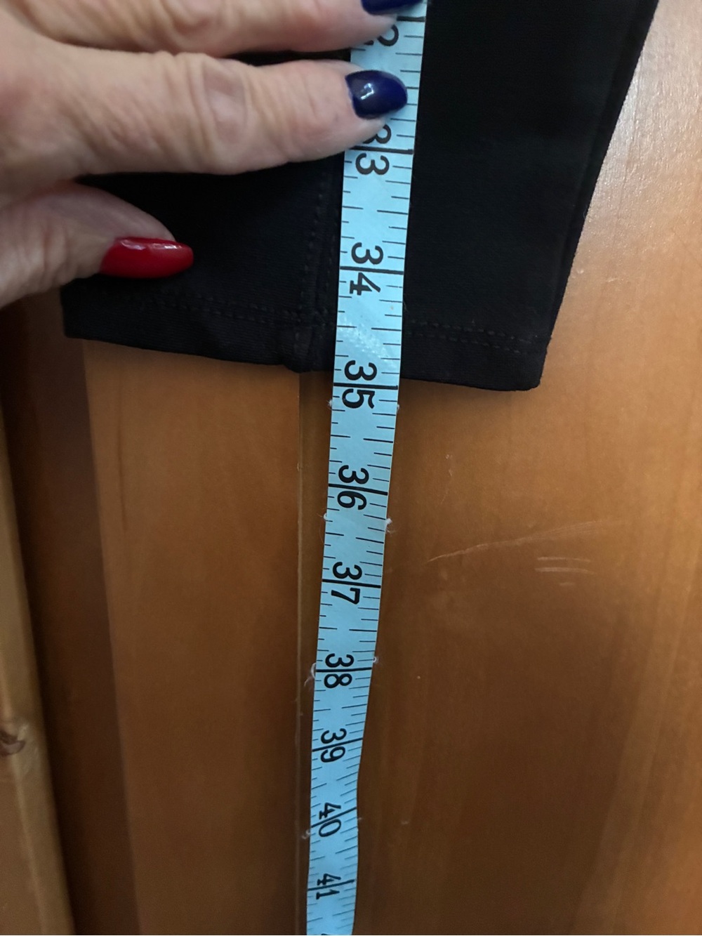 Time and Tru Black Ponte Ankle Pants #91 - Picture 4 of 4